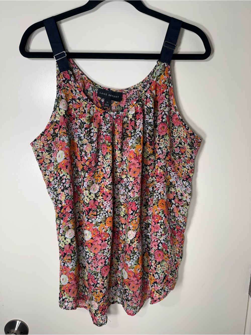 Lane Bryant Pink Floral Print Tank Top Plus Size 20W